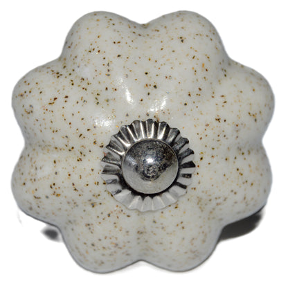 Bouton de meuble en céramique peinte à la main – Udaipur (Ø ~4 cm) (Sachet de 2)